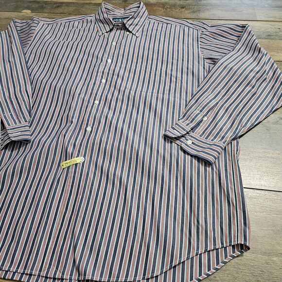 Ralph Lauren Shirt Mens XL Blake Striped Long Sleeve Button Down Cotton Career - Picture 2 of 10